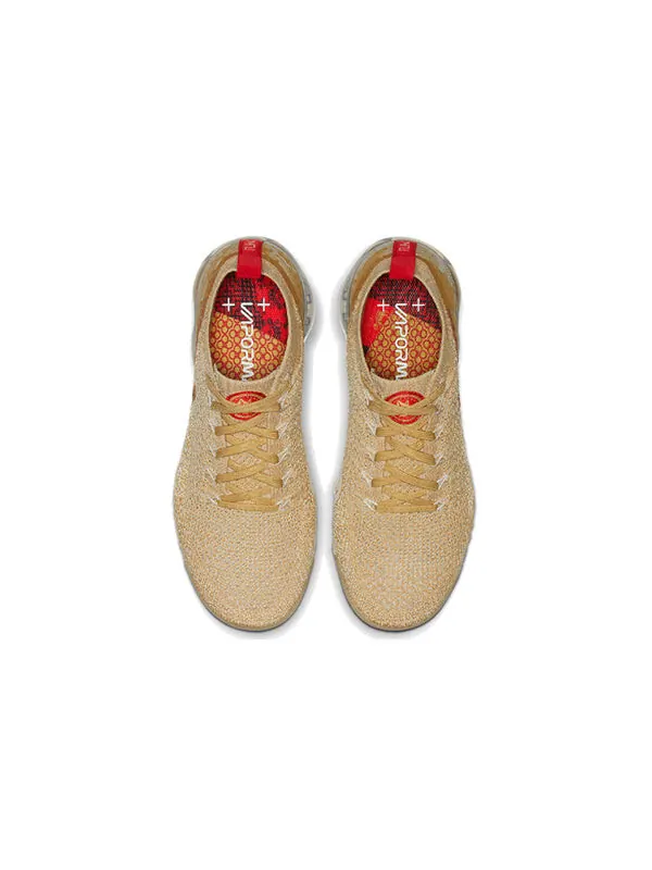 Кроссовки air vapormax 2 flyknit Nike — изображение 4 из 4, золотистый/красный