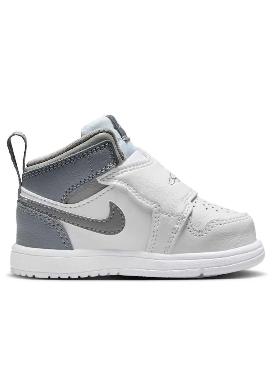 Кроссовки (TD) Air Jordan Sky Jordan 1 'Medium Grey White Cool Grey' — изображение 2 из 6, серый