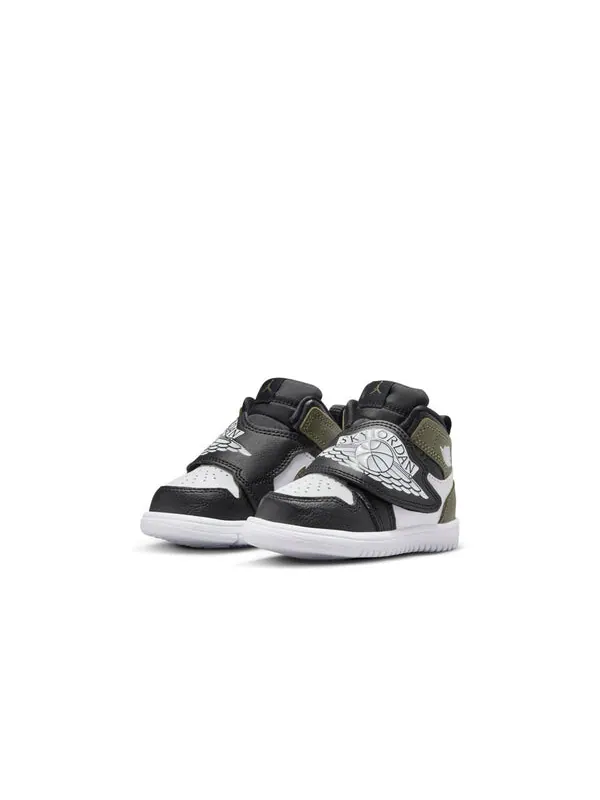 Кроссовки sky jordan 1 Air Jordan — изображение 3 из 4, черный/белый/оливковый