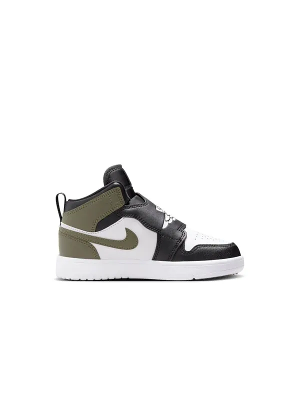 Кроссовки sky jordan 1 'black white medium olive' Air Jordan — изображение 2 из 4, черный/оливковый/белый
