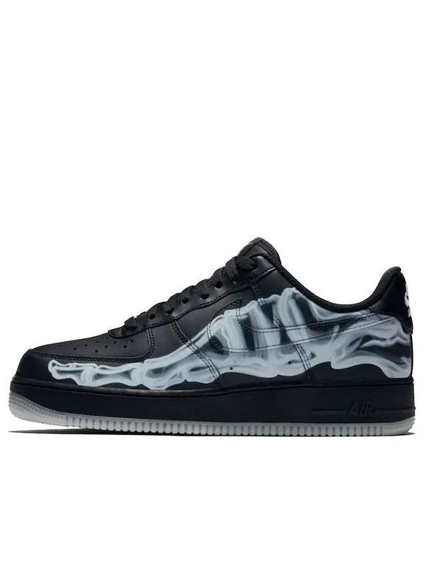 Кроссовки air force 1 '07 qs 'black skeleton' Nike — изображение 1 из 4, черный