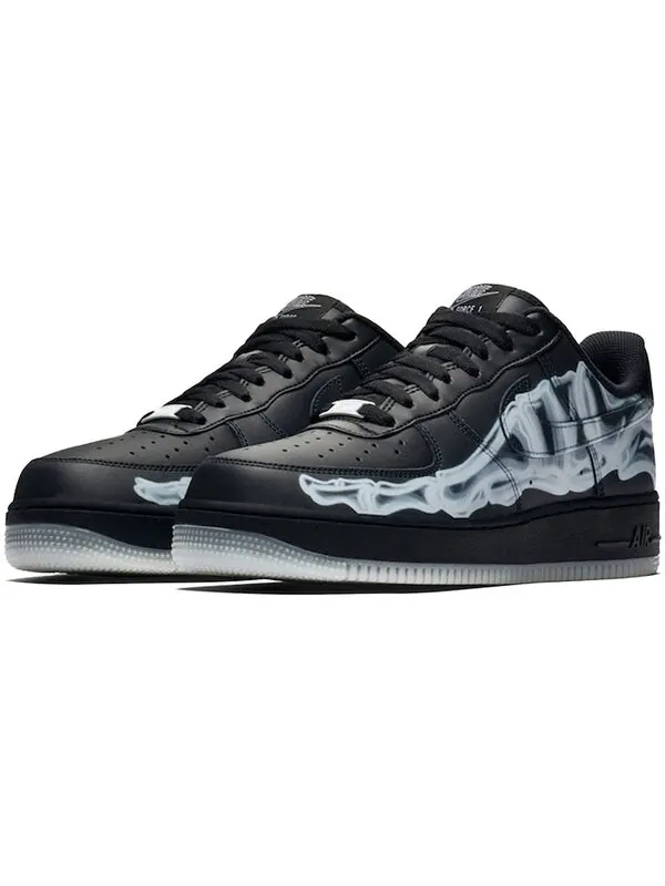 Кроссовки air force 1 '07 qs 'black skeleton' Nike — изображение 2 из 4, черный