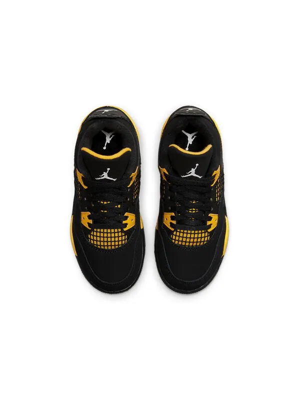 Кроссовки 4 ретро Air Jordan — изображение 3 из 4, черный/желтый