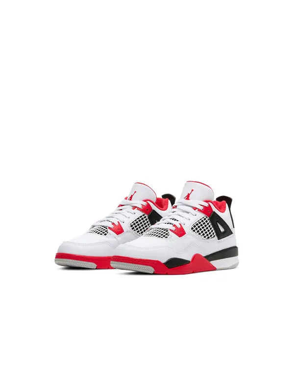 Кроссовки 4 ретро og Air Jordan — изображение 3 из 4, белый/красный