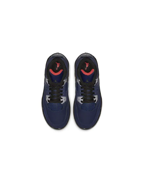 Кроссовки 4 ретро зима Air Jordan — изображение 3 из 4, синий/черный/белый