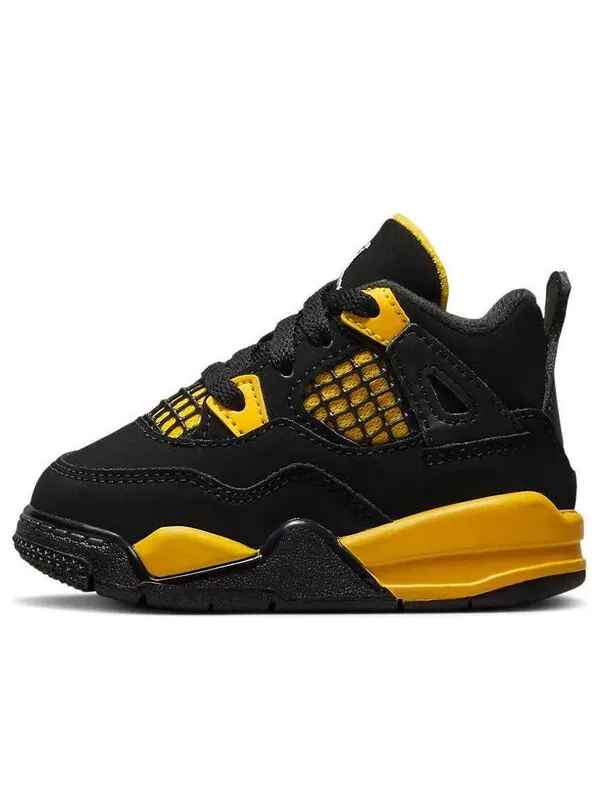 Кроссовки 4 ретро Air Jordan — изображение 1 из 4, черный/желтый