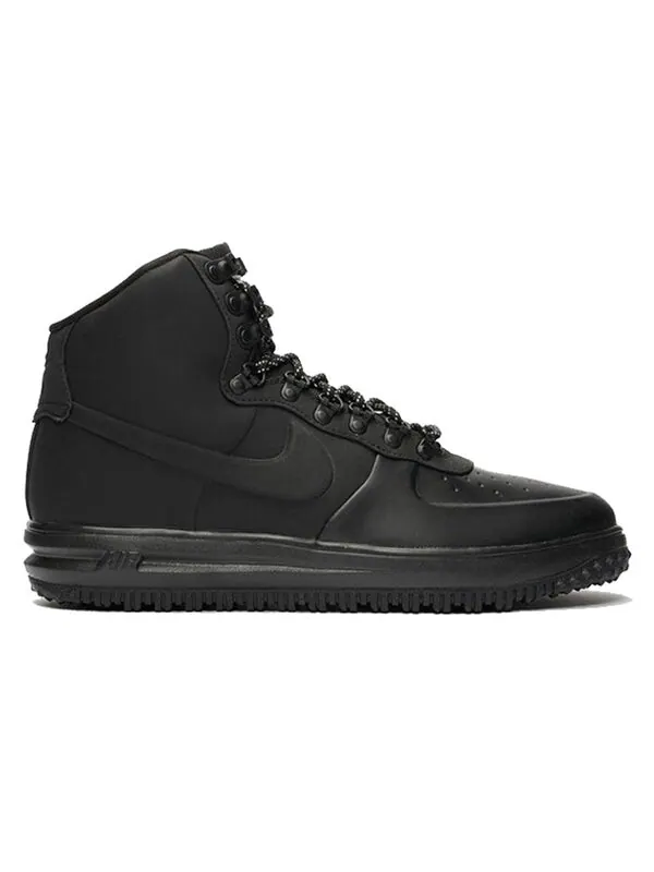 Кроссовки lunar force 1 duckboot '18 'triple black' Nike — изображение 2 из 4, черный
