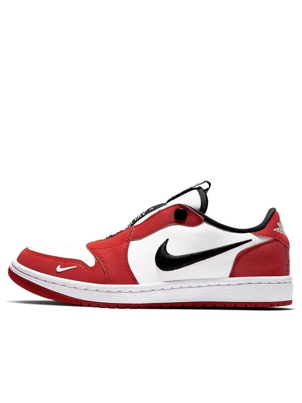 Кроссовки 1 низкие слипоны Air Jordan — изображение 1 из 4, красный/черный-белый