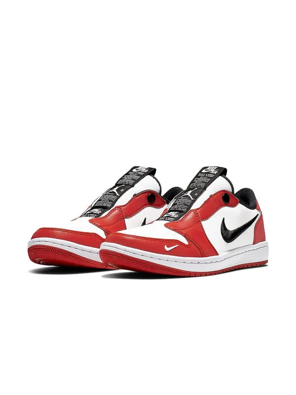 Кроссовки 1 низкие слипоны Air Jordan — изображение 2 из 4, красный/черный-белый