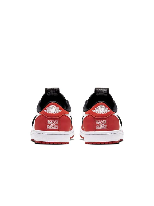 Кроссовки 1 низкие слипоны Air Jordan — изображение 4 из 4, красный/черный-белый