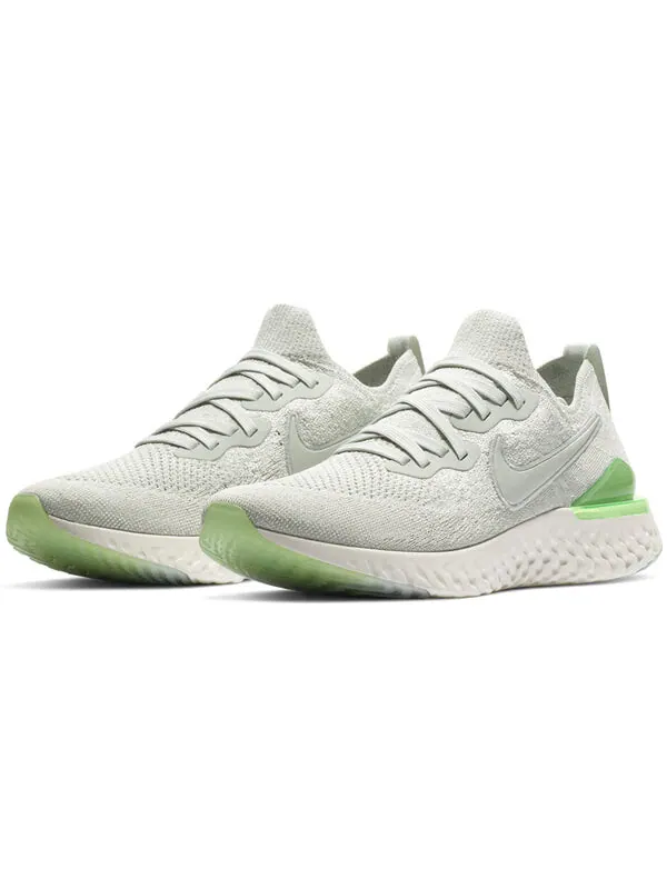 Кроссовки epic react flyknit 2 Nike — изображение 2 из 4, белый/зеленый
