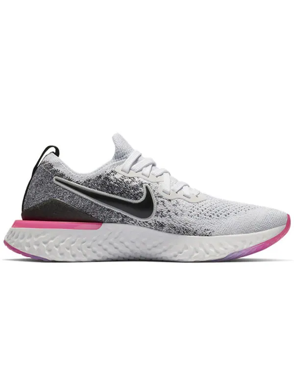 Кроссовки epic react flyknit 2 Nike — изображение 2 из 4, белый/черный/розовый