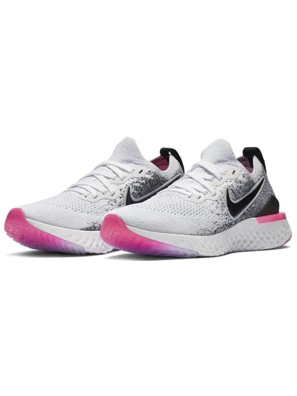 Кроссовки epic react flyknit 2 Nike — изображение 3 из 4, белый/черный/розовый