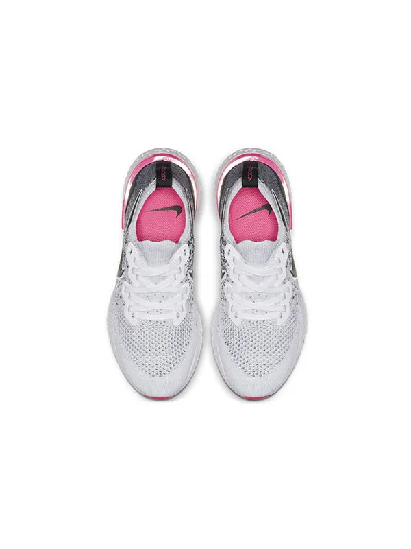 Кроссовки epic react flyknit 2 Nike — изображение 4 из 4, белый/черный/розовый