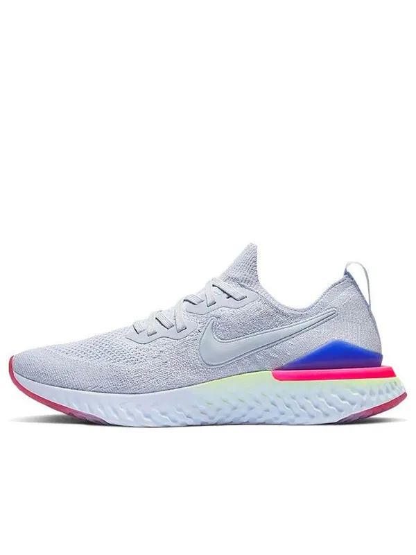 Кроссовки epic react flyknit 2 Nike — изображение 1 из 4, светлый синий/красный