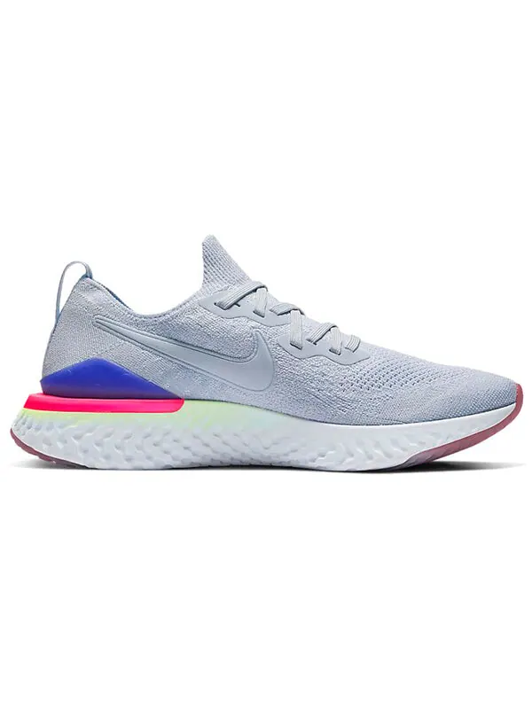 Кроссовки epic react flyknit 2 Nike — изображение 2 из 4, светлый синий/красный