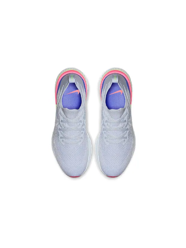 Кроссовки epic react flyknit 2 Nike — изображение 4 из 4, светлый синий/красный