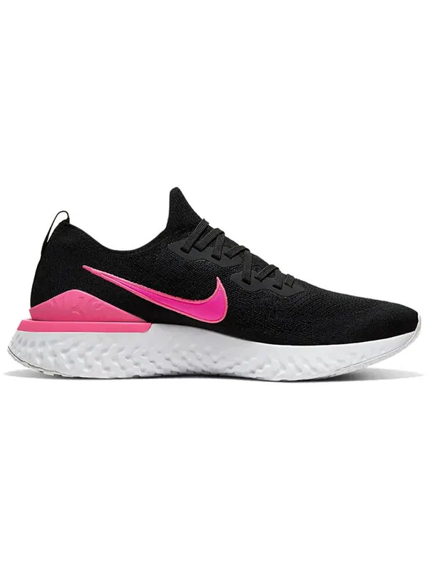 Кроссовки epic react flyknit 2 Nike — изображение 2 из 4, черный-розовый-белый
