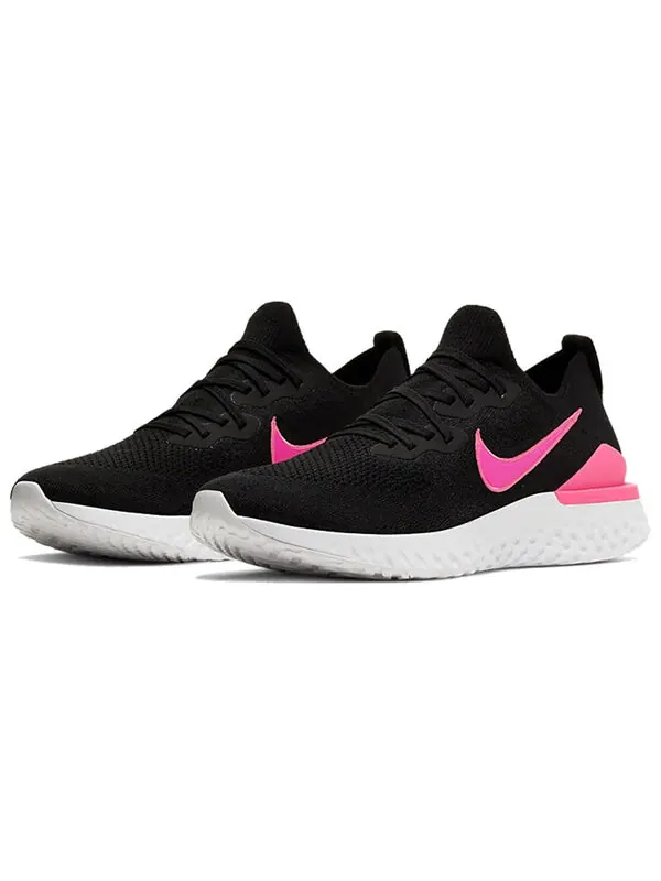 Кроссовки epic react flyknit 2 Nike — изображение 3 из 4, черный-розовый-белый