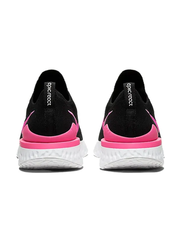 Кроссовки epic react flyknit 2 Nike — изображение 4 из 4, черный-розовый-белый
