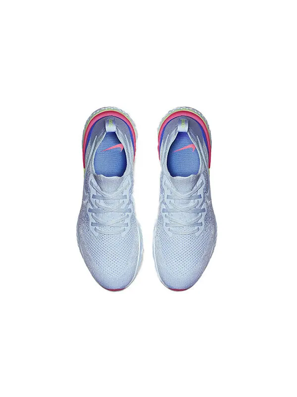 Кроссовки epic react flyknit 2 Nike — изображение 4 из 4, белый/синий/розовый