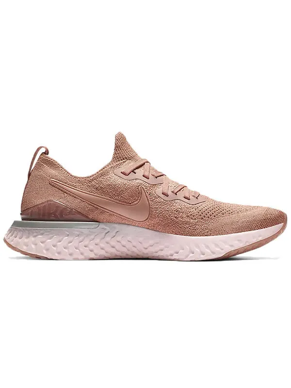 Кроссовки epic react flyknit 2 Nike — изображение 2 из 4, розовый золотистый