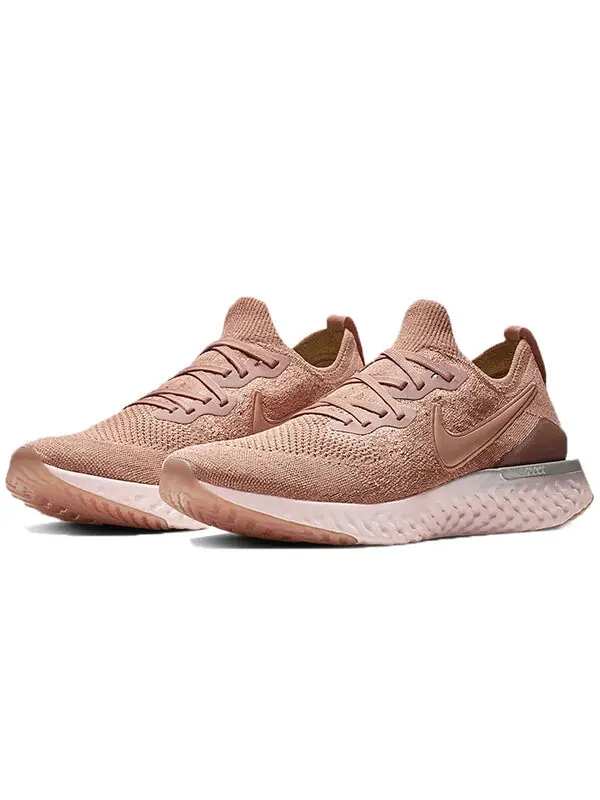 Кроссовки epic react flyknit 2 Nike — изображение 3 из 4, розовый золотистый
