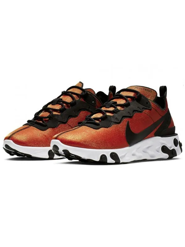 Кроссовки react element 55 премиум Nike — изображение 2 из 4, черный/желтый-белый