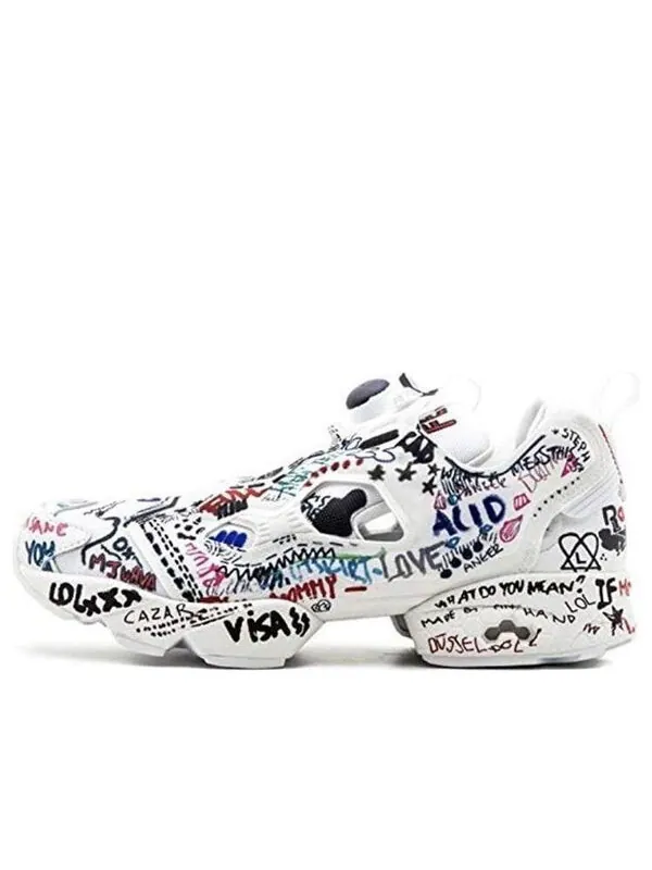 Кроссовки vetements x instapump fury 'graffiti - white' Reebok — изображение 1 из 4, белый