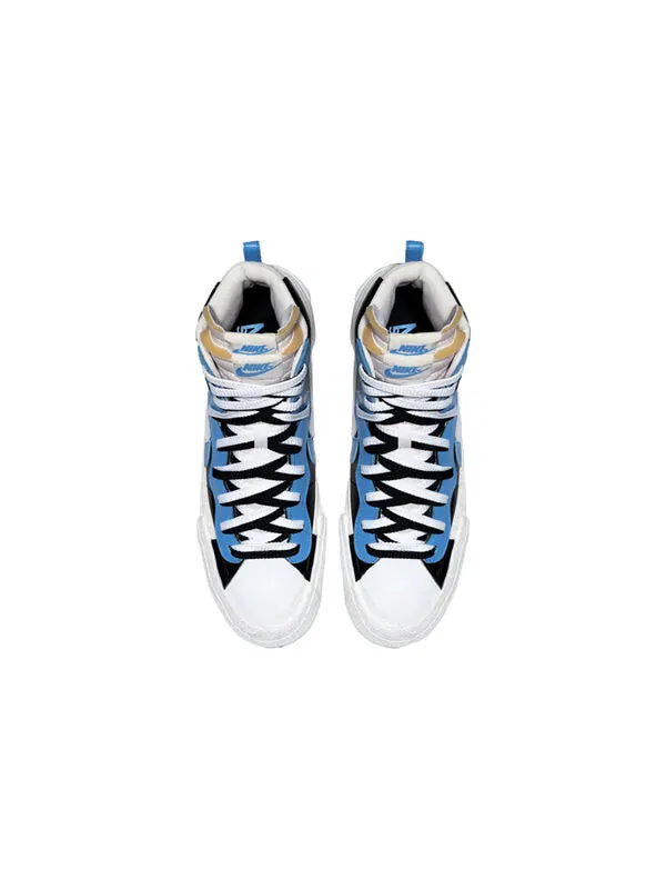 Кроссовки x sacai blazer mid Nike — изображение 3 из 4, черный/белый-синий