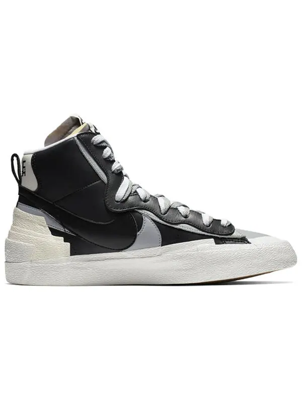 Кроссовки x sacai blazer mid Nike — изображение 2 из 4, черный/серый-белый