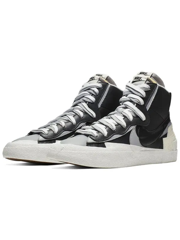 Кроссовки x sacai blazer mid Nike — изображение 3 из 4, черный/серый-белый