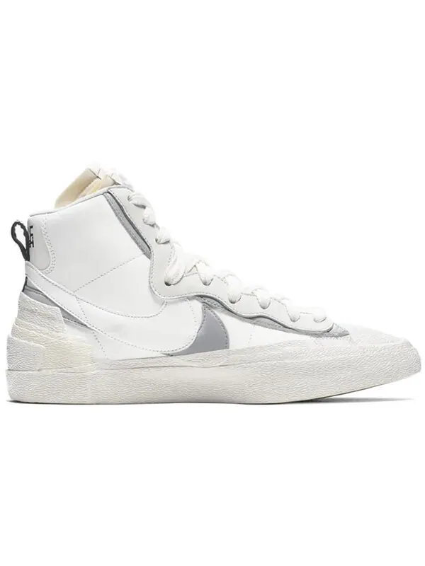 Кроссовки x sacai blazer mid Nike — изображение 2 из 4, серый/белый