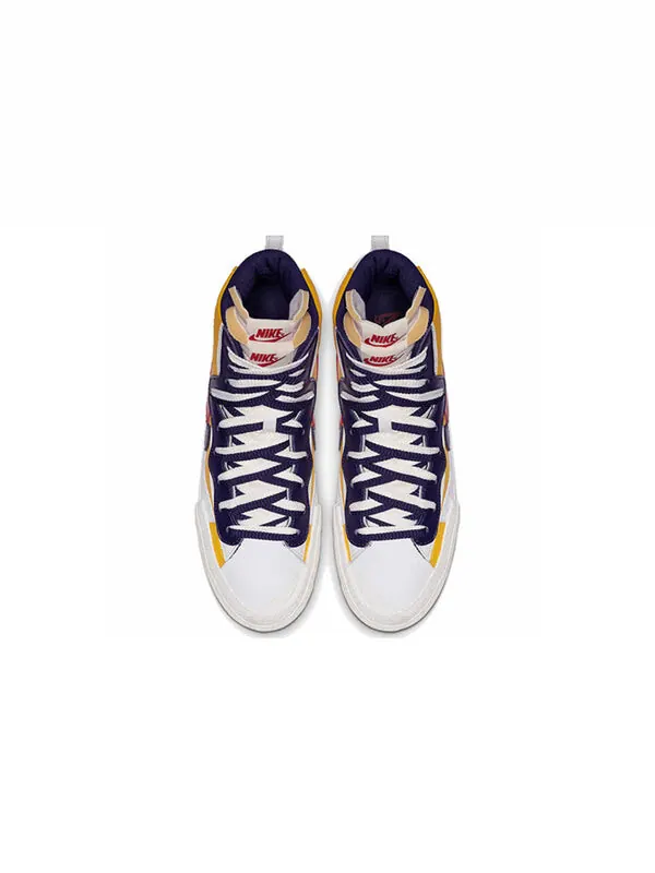 Кроссовки x sacai blazer mid Nike — изображение 4 из 4, желтый/белый/красный