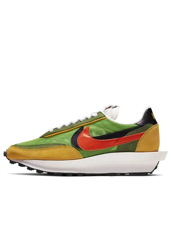 Кроссовки x sacai ldwaffle Nike — изображение 1 из 4, зеленый/оранжевый/черный