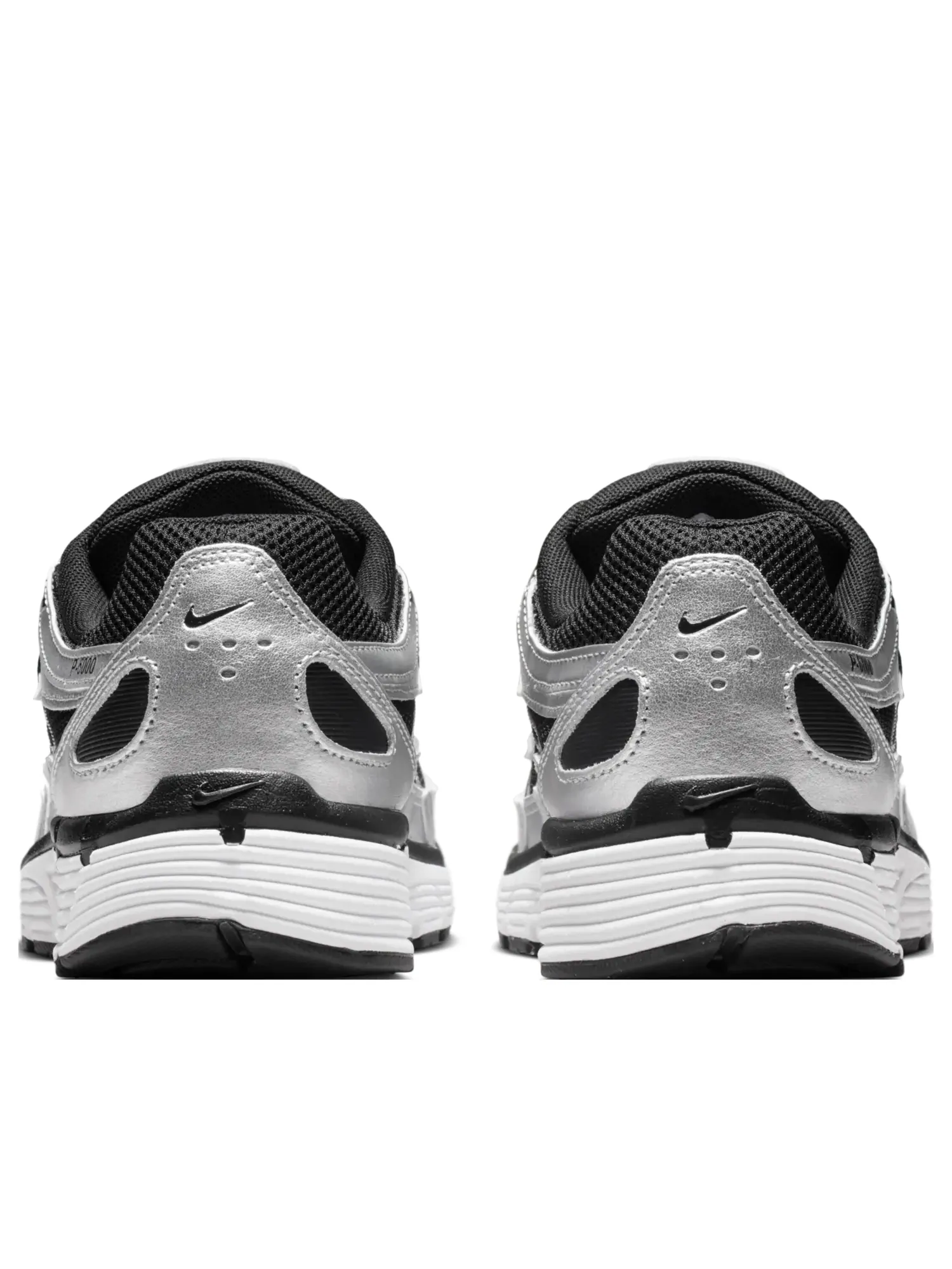 Кроссовки (WMNS) Nike P-6000 'Metallic Silver Black White' — изображение 3 из 6, серебряный