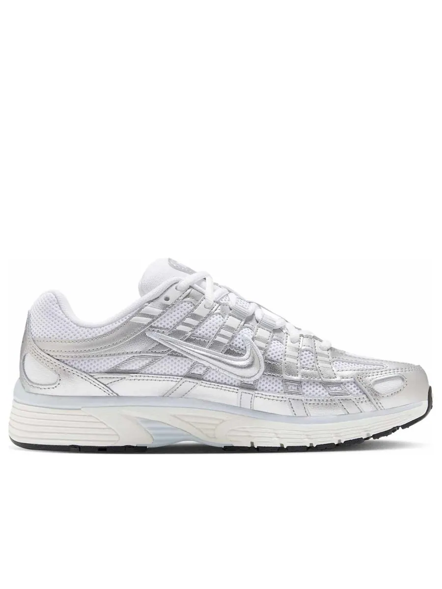 Кроссовки (WMNS) Nike P-6000 'Silver White Beige' — изображение 2 из 6, серебряный