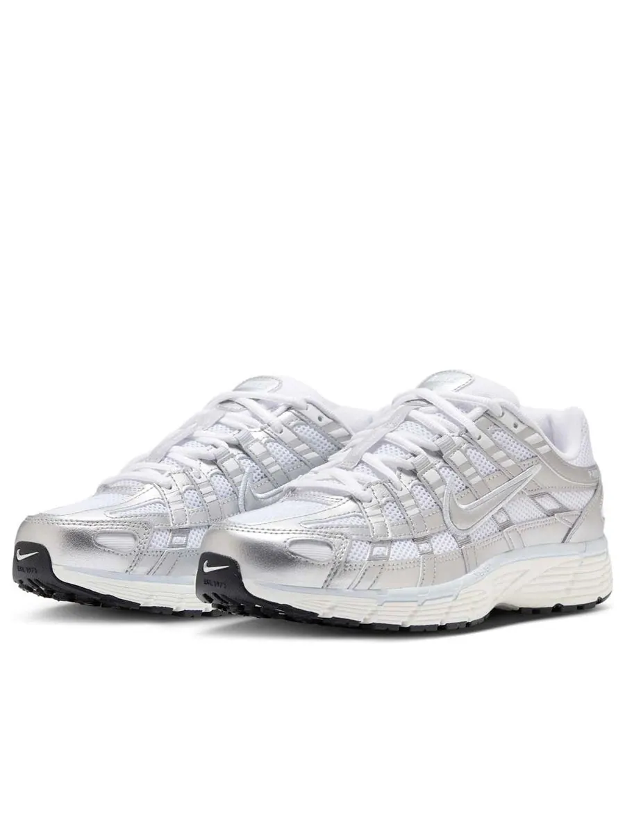 Кроссовки (WMNS) Nike P-6000 'Silver White Beige' — изображение 3 из 6, серебряный