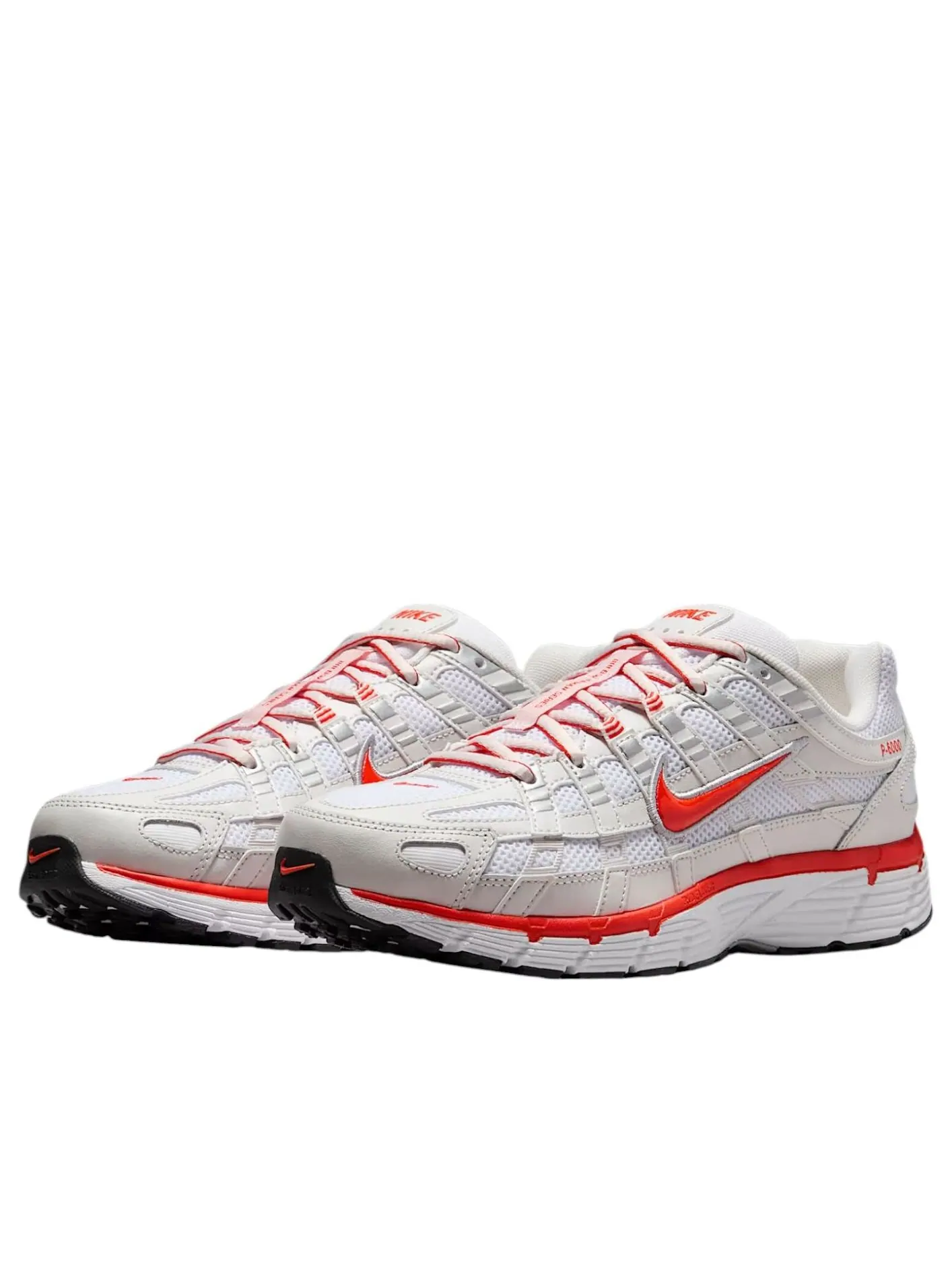 Кроссовки (WMNS) Nike P-6000 'White Platinum Tint Picante Red' — изображение 3 из 6, серебряный