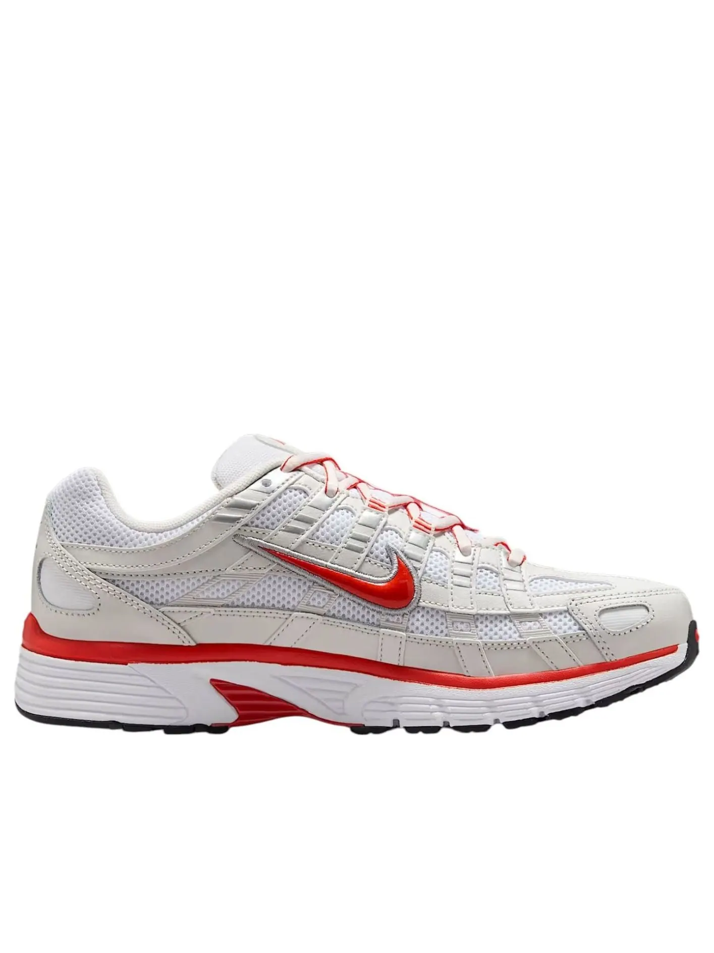 Кроссовки (WMNS) Nike P-6000 'White Platinum Tint Picante Red' — изображение 6 из 6, серебряный
