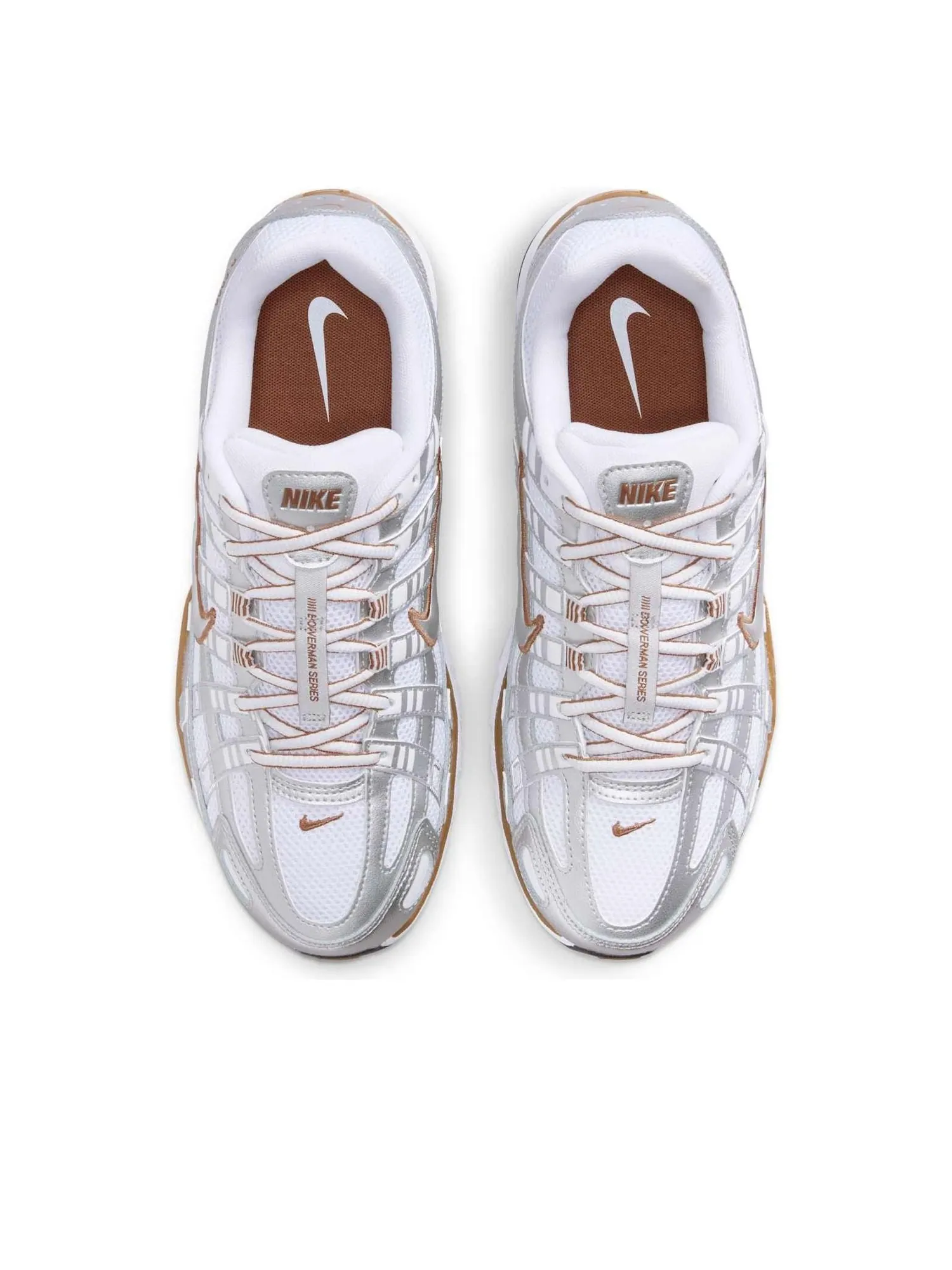 Кроссовки (WMNS) Nike P-6000 'Light British' — изображение 2 из 6, серебряный