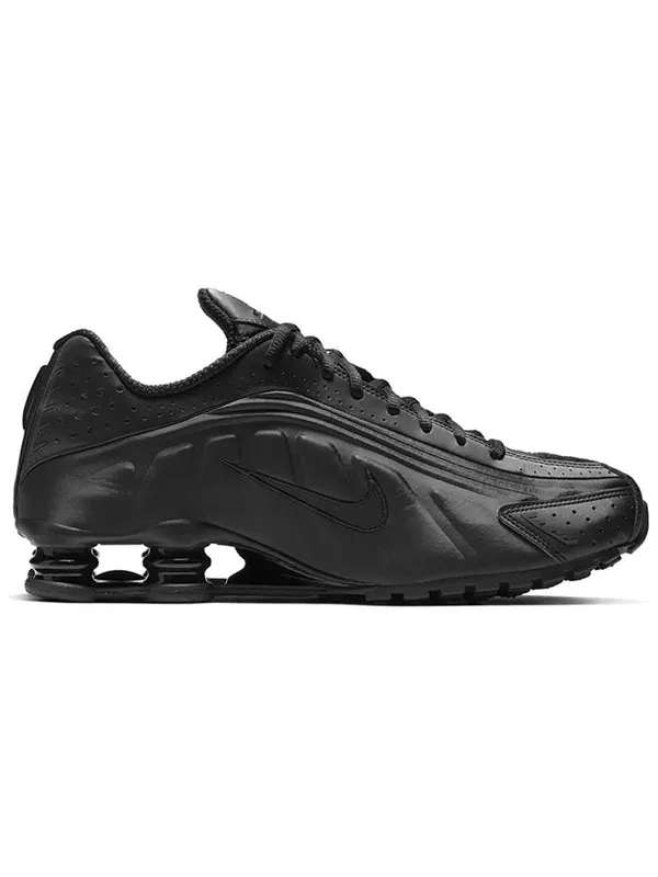 Кроссовки shox r4 'triple black' Nike — изображение 2 из 4, черный