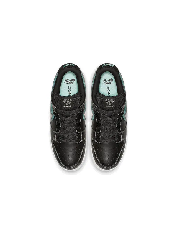 Кроссовки x diamond supply co. sb dunk low pro Nike — изображение 3 из 4, черный