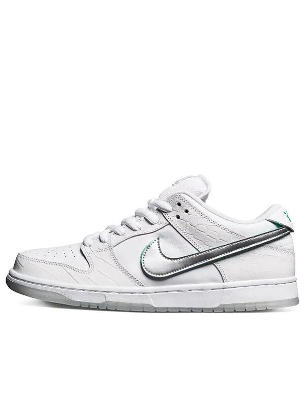 Кроссовки x diamond supply co. sb dunk low pro Nike — изображение 1 из 4, белый/серебристый