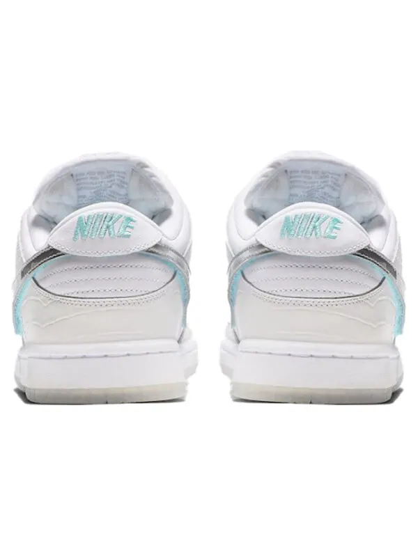 Кроссовки x diamond supply co. sb dunk low pro Nike — изображение 4 из 4, белый/серебристый