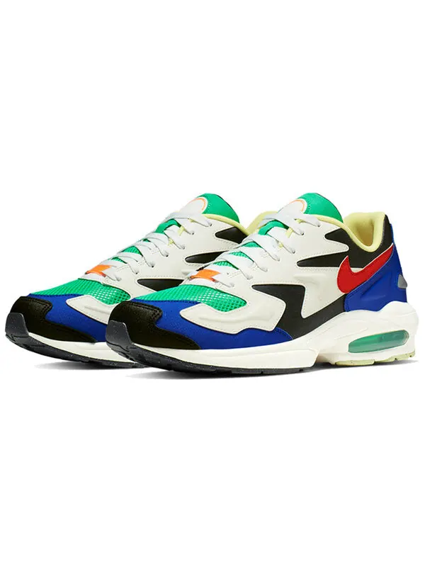Кроссовки air max 2 light sp 'sail obsidian blue' Nike — изображение 2 из 4, синий/зеленый/красный