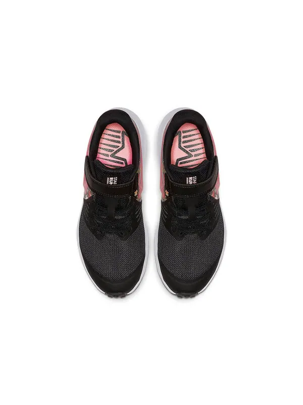 Кроссовки star runner 2 винтажные цветочные на липучке Nike — изображение 3 из 4, черный/розовый