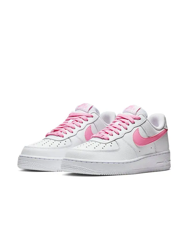 Кроссовки air force 1 07 essential Nike — изображение 3 из 4, белый/розовый