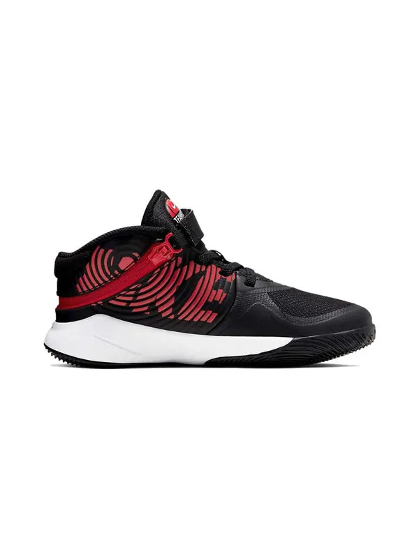 Кроссовки (PS) Nike Team Hustle D 9 FlyEase 'Black Gym Red' — изображение 2 из 3, черный/красный/белый