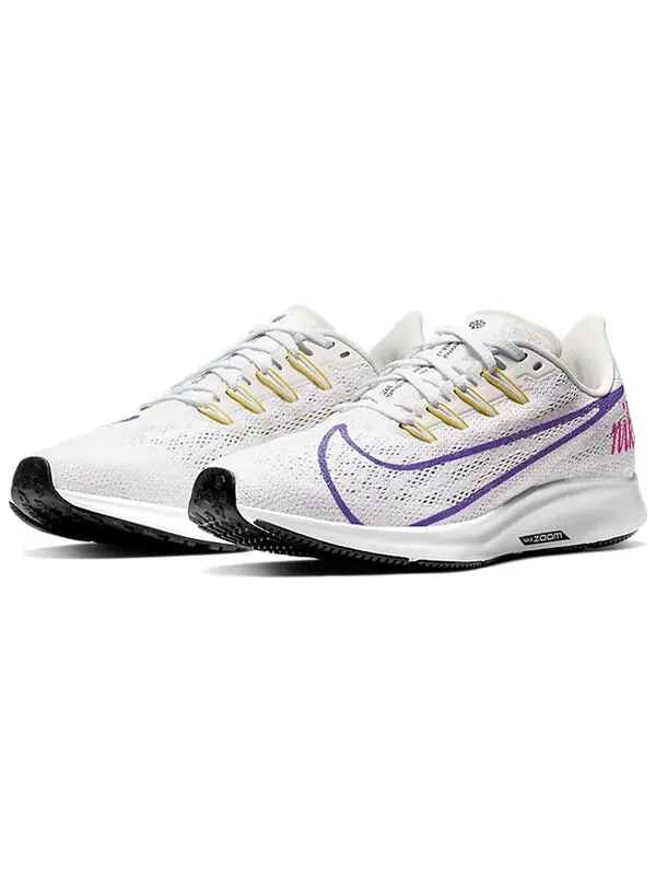 Кроссовки Air Zoom Pegasus 36 JDI Nike — изображение 3 из 4, белый/фиолетовый/синий